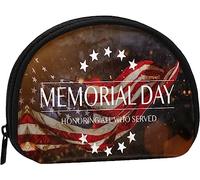 Monedero Happy Memorial Day, Monedero para Mujer y niña, Bonito Bolso de Moda, Monedero para Mujer, Regalo