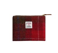 Monedero Harris Tweed Hecho a Mano - Bolso Vintage Británico para Lápiz Labial, Tarjetas y Documentos con Cremallera YKK (Unisex, Hombre y Mujer)