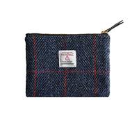 Monedero Harris Tweed Hecho a Mano - Bolso Vintage Británico para Lápiz Labial, Tarjetas y Documentos con Cremallera YKK (Unisex, Hombre y Mujer)