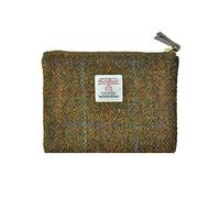 Monedero Harris Tweed Hecho a Mano - Bolso Vintage Británico para Lápiz Labial, Tarjetas y Documentos con Cremallera YKK (Unisex, Hombre y Mujer)