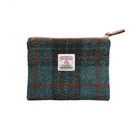 Monedero Harris Tweed Hecho a Mano - Bolso Vintage Británico para Lápiz Labial, Tarjetas y Documentos con Cremallera YKK (Unisex, Hombre y Mujer)