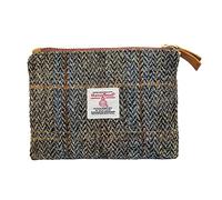 Monedero Harris Tweed Hecho a Mano - Bolso Vintage Británico para Lápiz Labial, Tarjetas y Documentos con Cremallera YKK (Unisex, Hombre y Mujer)