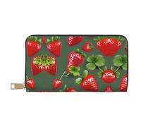 Monedero largo con estampado de cálculo de matemáticas y geometría para mujer en piel sintética con cremallera, Bonita fresa, Talla única