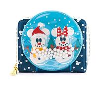 Monedero loungefly disney minnie y mickey muñecos de nieve