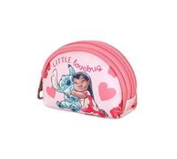 Disney Lilo and Stitch Lovebug-Monedero Ovalado Informal, Rosa, 12 x 9 cm