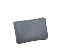 Monedero Mini 2 uds PU Cuero Unisex patrón de Lichi Cremallera Monedero Ultra Fino Corto Tarjeta Moneda Bolsa Almacenamiento Llaves Mini Кошелек Детский(Blue)