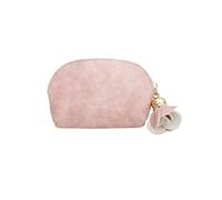 Monedero Mini 2 Unids Borla Moda Señoras PU Cuero Mini Cartera Tarjetero Cremallera Monedero Colgante Floral Bolso de Embrague Pequeño Caja Dinero(Pink)