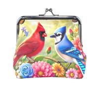 Monedero, mini monedero Paris Sunset para mujer, monedero para monedas, 4.5 x 4.1 pulgadas, Los pájaros florecen, Talla única, Los pájaros florecen