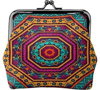 Monedero Monedero Colorido Mandala alucinógeno Mujer Chica Exquisita Cartera de Embrague Bolsa de Cambio