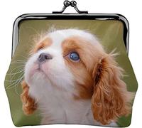Monedero Monedero Hermoso Cavalier King Charles Spaniel Perro Mujer Chica Decorativo Kiss-Lock Broche Cierre Hebilla Monedero Bolsa de Cambio