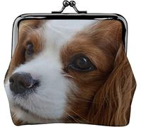 Monedero Monedero Lindo Cavalier King Charles Spaniel Mujer Chica Decorativo Kiss-Lock Cierre Hebilla Monedero Bolsa de Cambio