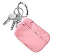Monedero, monedero, monedero de maternidad - funda para tarjetas con cremallera y ventana de identificación | Cartera para tarjetas con cremallera y pulseras para compras y viajes, Rosa, se