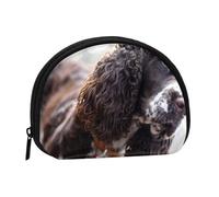 Monedero, Monedero, Monedero, Monedero, Mini Carteras para Mujeres y niñas, Regalo, Cocker Spaniel inglés, Perros rizados Blancos parduscos
