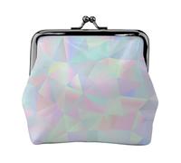 Monedero, Monederos Monedero Bolsa de Cambio Monedero Mini Carteras para Mujeres Niñas Abstracto Iridiscente Holográfico Poligonal