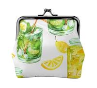 Monedero, Monederos Monedero Bolsa de Cambio Monedero Mini Carteras para Mujeres Niñas Bebida Cóctel Hielo de Limón