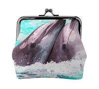 Monedero, Monederos Monedero Bolsa de Cambio Monedero Mini Carteras para Mujeres Niñas Delfín Impreso