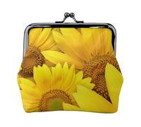 Monedero, Monederos Monedero Bolsa de Cambio Monedero Mini Carteras para Mujeres Niñas Girasoles Flores Amarillas Impresas