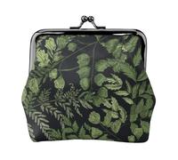 Monedero, Monederos Monedero Bolsa de Cambio Monedero Mini Carteras para Mujeres Niñas Hojas Botánicas