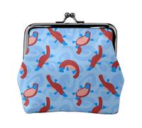 Monedero, Monederos Monedero Bolsa de Cambio Monedero Mini Carteras para Mujeres Niñas Lindo Animal Salvaje de Dibujos Animados Ornitorrinco