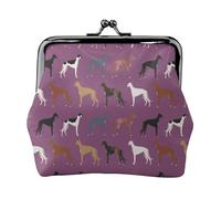 Monedero, Monederos Monedero Bolsa de Cambio Monedero Mini Carteras para Mujeres Niñas Lindo Perro Raza Mejor Galgo Lindo Perro de Rescate