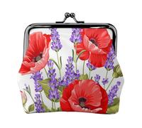 Monedero, Monederos Monedero Bolsa de Cambio Monedero Mini Carteras para Mujeres Niñas Manojo de Lavanda y Amapola