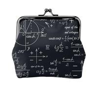 Monedero, Monederos Monedero Bolsa de Cambio Monedero Mini Carteras para Mujeres Niñas Matemáticas sin Costuras con Fórmulas de Formas geométricas