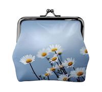 Monedero, Monederos Monedero Bolsa de Cambio Monedero Mini Carteras para Mujeres Niñas Naturaleza Flor Blanca