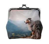 Monedero, Monederos Monedero Bolsa de Cambio Monedero Mini Carteras para Mujeres Niñas Pastor Australiano Montañas Aussie Mascotas Perros