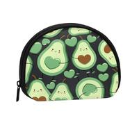 Monedero,Monederos Monedero Bolsa de Cambio Monedero Mini Carteras para Mujeres Niñas Patrón sin Costuras Corazón de Aguacate