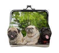 Monedero, Monederos Monedero Bolsa de Cambio Monedero Mini Carteras para Mujeres Niñas Pug Amistad Bokeh Perros Mascotas Amigos Pug