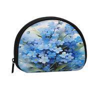 Monedero,Monederos Monedero Bolsa de Cambio Monedero Mini Carteras para Mujeres Niñas Regalo,Acuarela No Me Olvides Flores