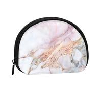 Monedero,Monederos Monedero Bolsa de Cambio Monedero Mini Carteras para Mujeres Niñas Regalo,Almohadilla de Mármol de Oro Blanco Mármol Rosa