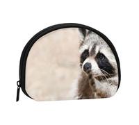 Monedero,Monederos Monedero Bolsa de Cambio Monedero Mini Carteras para Mujeres Niñas Regalo,Animales Inteligentes Mapache Naturaleza