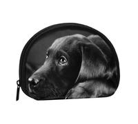 Monedero,Monederos Monedero Bolsa de Cambio Monedero Mini Carteras para Mujeres Niñas Regalo,Arte de Cachorro Labrador Negro