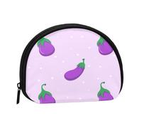Monedero,Monederos Monedero Bolsa de Cambio Monedero Mini Carteras para Mujeres Niñas Regalo,Berenjena Vegetal Fruta