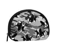 Monedero,Monederos Monedero Bolsa de Cambio Monedero Mini Carteras para Mujeres Niñas Regalo,Boston Terrier Negro