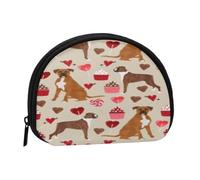 Monedero,Monederos Monedero Bolsa de Cambio Monedero Mini Carteras para Mujeres Niñas Regalo,Bóxer Perro San Valentín Amor