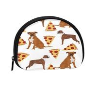 Monedero,Monederos Monedero Bolsa de Cambio Monedero Mini Carteras para Mujeres Niñas Regalo,Boxers Pizza Pizza Comida Boxer Perro Perros Comida Linda