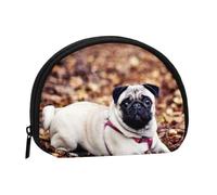 Monedero,Monederos Monedero Bolsa de Cambio Monedero Mini Carteras para Mujeres Niñas Regalo,Cachorro Pug