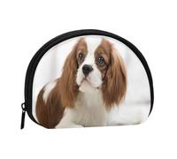 Monedero,Monederos Monedero Bolsa de Cambio Monedero Mini Carteras para Mujeres Niñas Regalo,Cavalier King Charles Spaniel Brown Spaniel