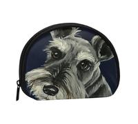 Monedero,Monederos Monedero Bolsa de Cambio Monedero Mini Carteras para Mujeres Niñas Regalo,Colorido Aceite Lindo Perro Schnauzer