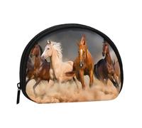 Monedero,Monederos Monedero Bolsa de Cambio Monedero Mini Carteras para Mujeres Niñas Regalo,Corriendo de Caballo