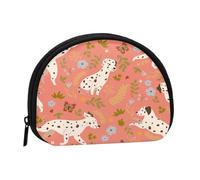 Monedero,Monederos Monedero Bolsa de Cambio Monedero Mini Carteras para Mujeres Niñas Regalo,Dálmatas Jugando
