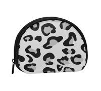 Monedero,Monederos Monedero Bolsa de Cambio Monedero Mini Carteras para Mujeres Niñas Regalo,Estampado de Leopardo Blanco y Negro