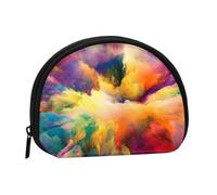 Monedero,Monederos Monedero Bolsa de Cambio Monedero Mini Carteras para Mujeres Niñas Regalo,Explosión de Nube Multicolor