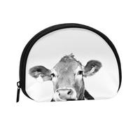 Monedero,Monederos Monedero Bolsa de Cambio Monedero Mini Carteras para Mujeres Niñas Regalo,Foto de Vaca Blanco y Negro