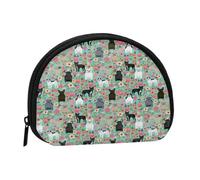 Monedero,Monederos Monedero Bolsa De Cambio Monedero Mini Carteras para Mujeres Niñas Regalo,Frenchie Florals Lindos Bulldogs Franceses S Best Pet