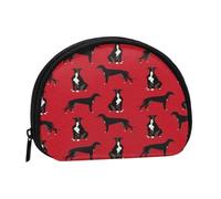 Monedero,Monederos Monedero Bolsa de Cambio Monedero Mini Carteras para Mujeres Niñas Regalo,Galgo Negro Edredón para Mascotas Un Perro de Guardería Coordinado