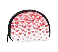 Monedero,Monederos Monedero Bolsa de Cambio Monedero Mini Carteras para Mujeres Niñas Regalo,Imprimir Corazones Rojos Caídas