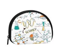 Monedero,Monederos Monedero Bolsa de Cambio Monedero Mini Carteras para Mujeres Niñas Regalo,Laboratorio de Ciencias Educación Biología Química